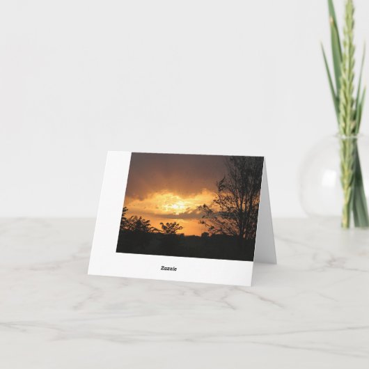 Beach Sunset Note Kaart (Achterkant)