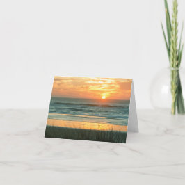 Beach Sunset Notecard Kaart