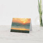 Beach Sunset Notecard Kaart (Voorkant)