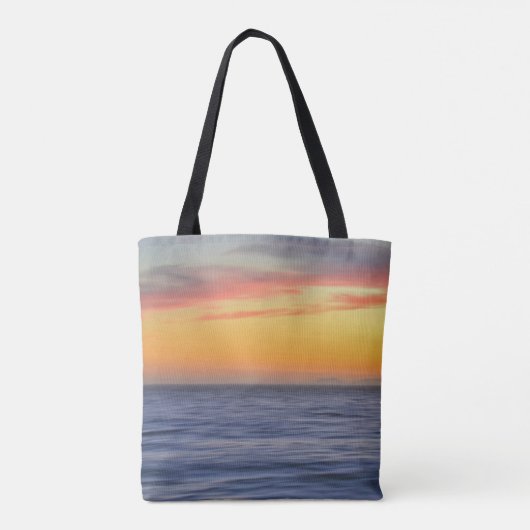 Beach Sunset Ocean Beach Bag Tas (Achterkant)