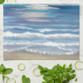 Beach Sunset Ocean Zee Surf Sun Gifts Theedoek (Gevouwen)