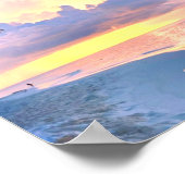 Beach Sunset oceanische zandpalmboom Maldiven Miam Poster (Hoek)