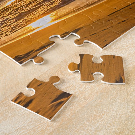 Beach Sunset op Lake Michigan Legpuzzel (Zijkant)