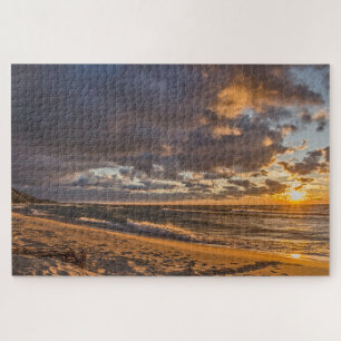 Beach Sunset op Lake Michigan Legpuzzel