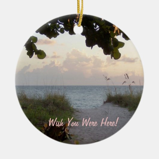 Beach Sunset Ornament (Voorkant)