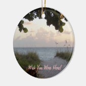 Beach Sunset Ornament (Links)