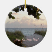 Beach Sunset Ornament (Achterkant)
