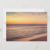 Beach, Sunset, Palm, Balloons, Wine Retirement Par Kaart (Achterkant)