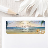 Beach, Sunset, Palms, Seashells Etiket (Insitu)