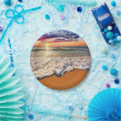 Beach Sunset Papieren Bordje (Feest)