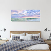 Beach Sunset Pastel Seascape Fine Art Canvas Afdruk (Insitu (Slaapkamer))