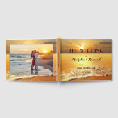 Beach Sunset Personalized Photo Weddenschap Book Gastenboek (Volledig)