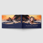 Beach Sunset Photo Funeral Memorial Gastenboek (Volledig)