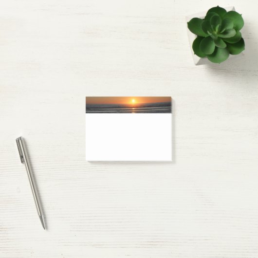 Beach Sunset Photo Stationery 4x3 Notities Post-it® Notes (Kantoor)