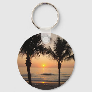 Beach Sunset Photography Natuur Sleutelhanger Art 