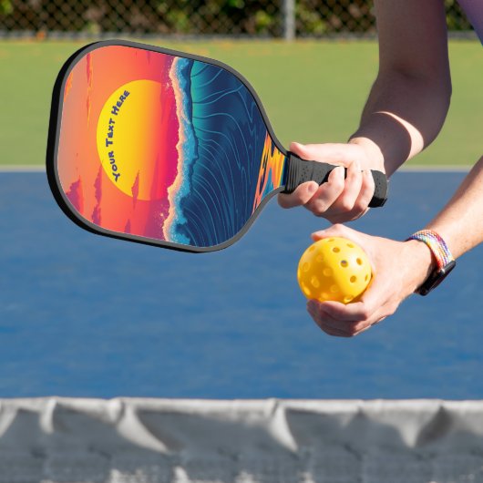 Beach Sunset Pickleball Paddle (Insitu)