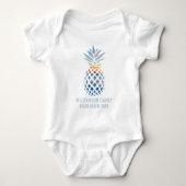 Beach Sunset Pineapple Tropical Summer Cruise Romper (Voorkant)