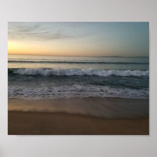 Beach Sunset Poster (Voorkant)