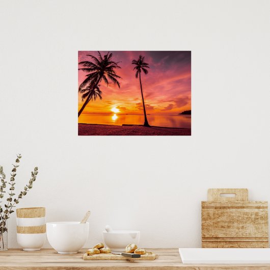 Beach Sunset posters (Keuken)