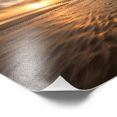 Beach Sunset Print: Montara Beach, Pacifica CA Foto Afdruk (Hoek)