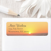 Beach sunset return address labels (Insitu)