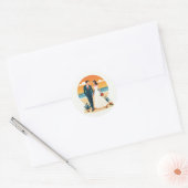 Beach Sunset Romance Sticker (Envelop)