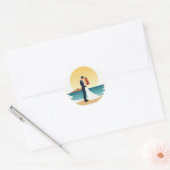 Beach Sunset Romance Sticker (Envelop)