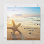 Beach Sunset Romantisch Vrijgezellenfeest Elke par Kaart (Achterkant)