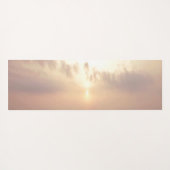 Beach Sunset, Sand, Waves-Personalized Yogamat (Achterkant (horizontaal))