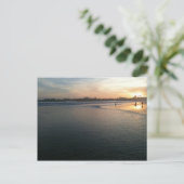 Beach Sunset, Santa Cruz, CA Briefkaart (Staand voorkant)