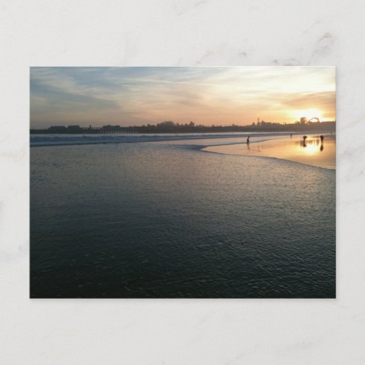 Beach Sunset, Santa Cruz, CA Briefkaart (Voorkant)