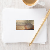 Beach Sunset Seashell Etiket (Insitu)