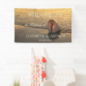 Beach Sunset Seashell Wedding Spandoek (Insitu)