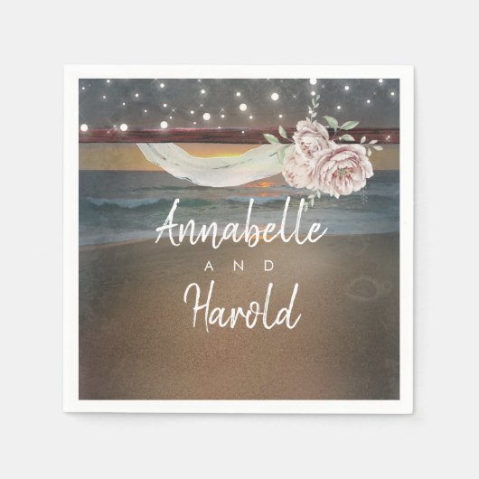 Beach Sunset Servetten (Voorkant)