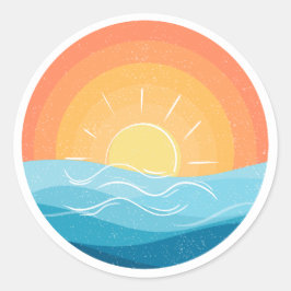 Beach Sunset Sticker
