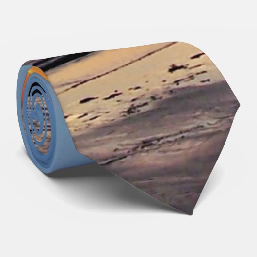 Beach Sunset Stropdas (Opgerold)