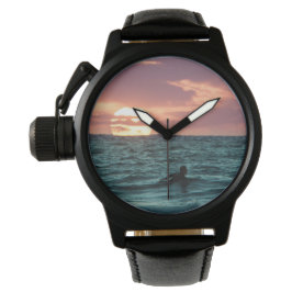 Beach Sunset Surfer | Sport Horloge