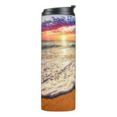 Beach Sunset Thermosbeker (Gedraaid links)