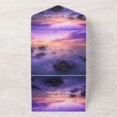 Beach Sunset Tropical Destination Hawaii Summer All In One Uitnodiging (Buitenkant)