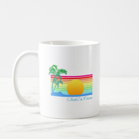 Beach Sunset Turks Caicos Koffiemok (Links)