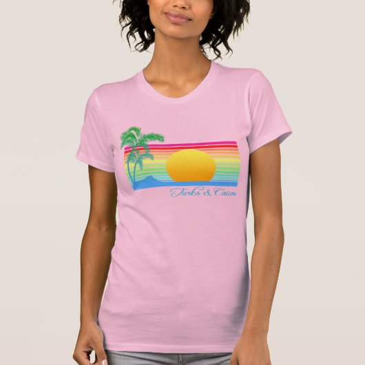 Beach Sunset Turks Caicos T-shirt (Voorkant)