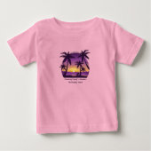  Beach Sunset Vacation lounger peach paars (Voorkant)