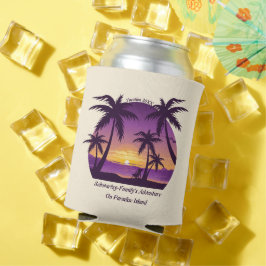 Beach Sunset Vacation lounger peach paars Blikjeskoeler