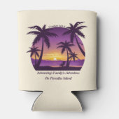  Beach Sunset Vacation lounger peach paars Blikjeskoeler (Achterkant)