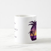  Beach Sunset Vacation lounger peach paars Koffiemok (Center)