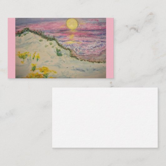 Beach Sunset Visitekaartje (Voorkant / Achterkant)