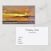 Beach Sunset Visitekaartjes #13 (Voorkant / Achterkant)