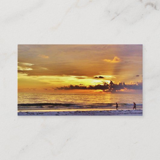 Beach Sunset Visitekaartjes #13 (Voorkant)