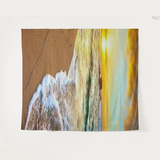 Beach Sunset Wandkleed (Voorkant (horizontaal))