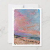 Beach Sunset Waterverf Note (Voorkant)